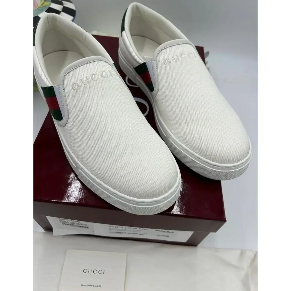 Men's Gucci ace slip on sneakers size 11 fits 11.5 US made in Italy